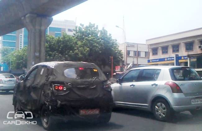 Mahindra S101 compact SUV spied testing in Chennai