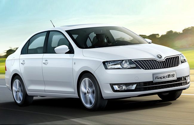 New Skoda Rapid Displayed in China