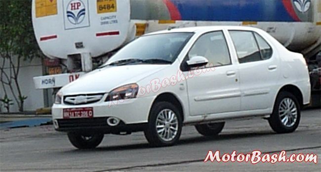 Tata Indigo eCS facelift Spied Testing