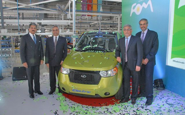 Anand Mahindra Inaugurates Reva's Green Electric Vehicle Manufacturing Plant
