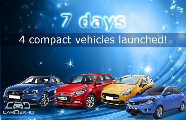 7 days - 4 compact vehicles launched!