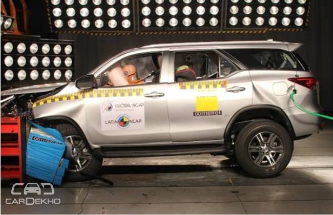 toyota fortuner crash test #4