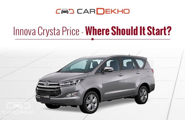 New Innova Crysta Price In India