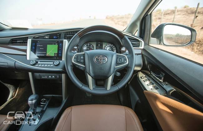 New Innova Crysta Top Model Interior