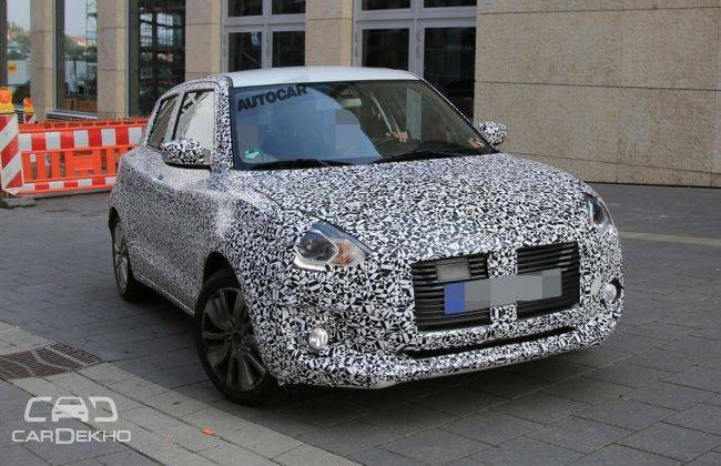 2017 Suzuki Swift sheds heavy camouflage!