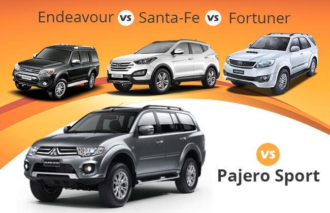 Ford endeavour vs toyota fortuner videos