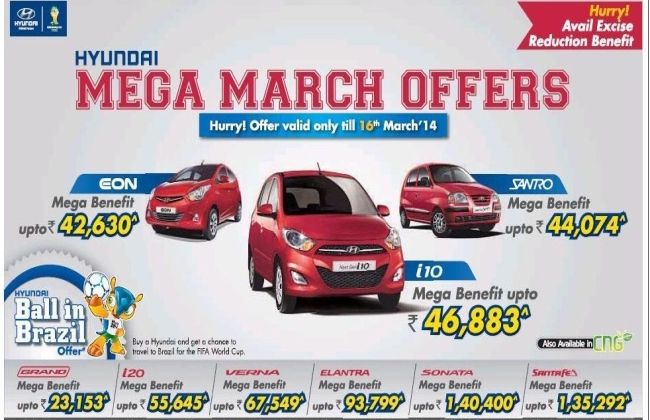 Hyundai's - 'Mega March Offer' | CarDekho.com
