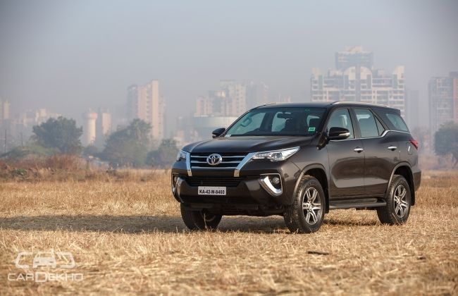 Toyota Innova Crysta, Fortuner Prices Hiked Post Cess Increase